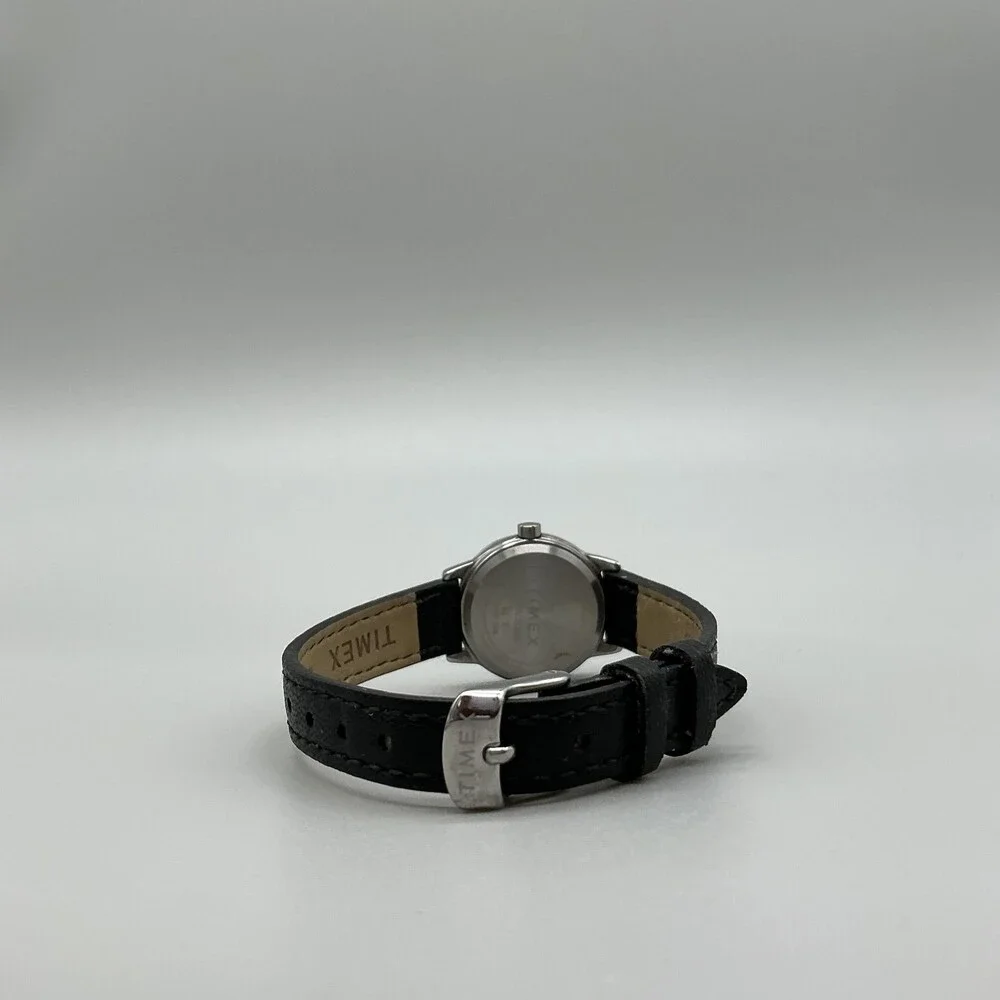 Timex Easy Reader Indiglo WR 30M Womens Watch 25mm Black Vegan Strap New Battery